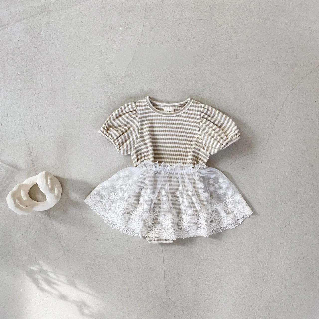 Luna 2 Piece Set for Girls | Adorable Romper & Lace Skirt Combo