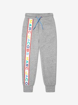 MARC JACOBS Boys Organic Cotton Logo Joggers in Grey