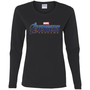 Marvel Avengers Endgame Movie Logo Graphic Women Long Sleeve Shirt