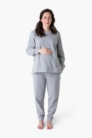 Maternity Jogger_Heather Grey