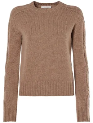 Max Mara   Berlina cashmere side braid sweater 