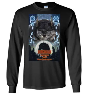 Men's Dogman Encounters Pathfinder Collection Long Sleeve T-Shirt (design 3, with straight border)