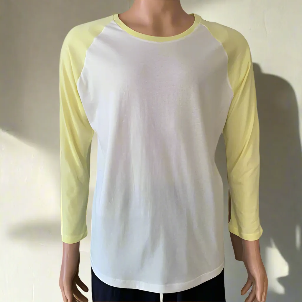 Men's Organic Cotton Two-tone  Raglan Sleeve T-shirt