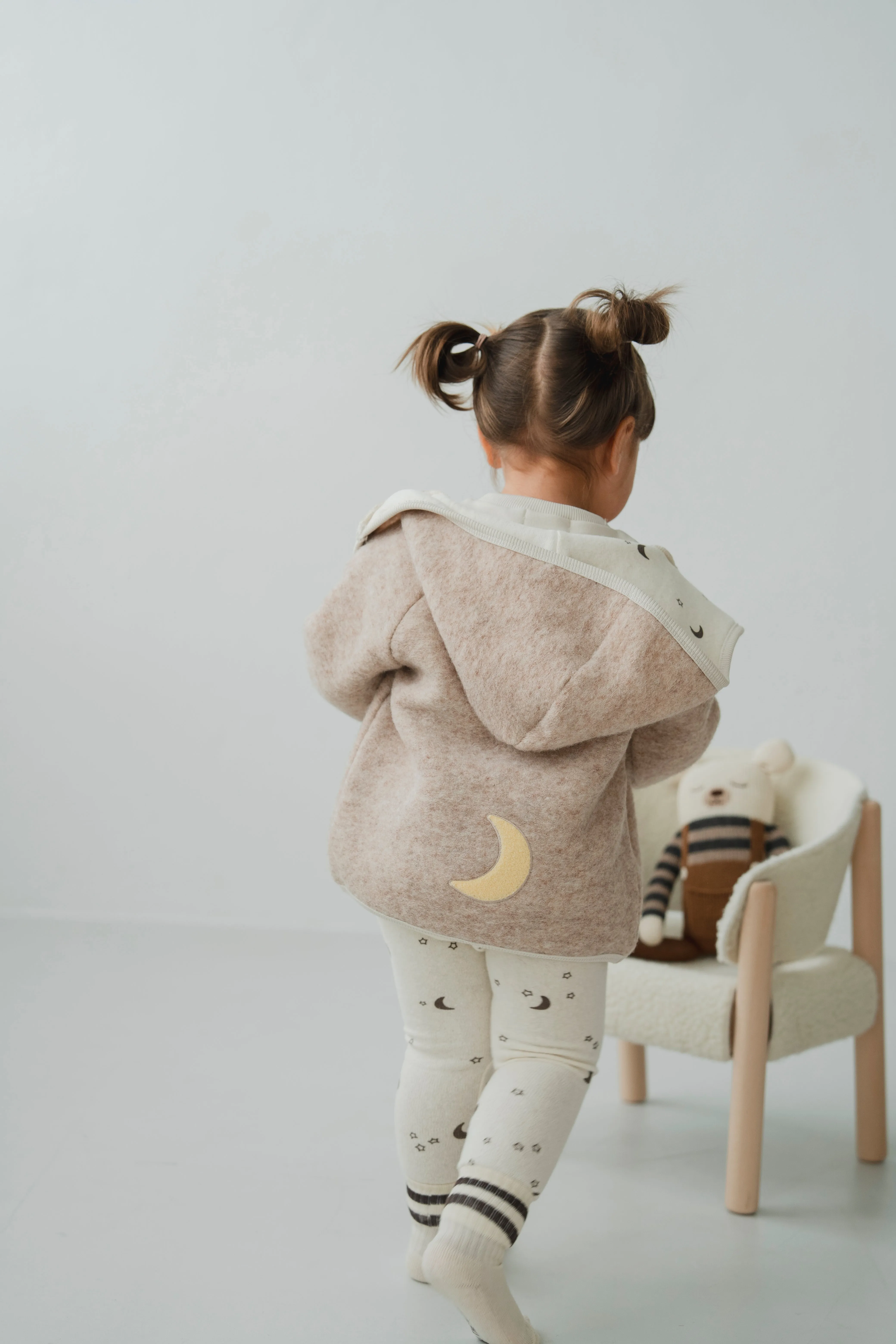 MERINO WOOL JACKET MOON (boiled wool)