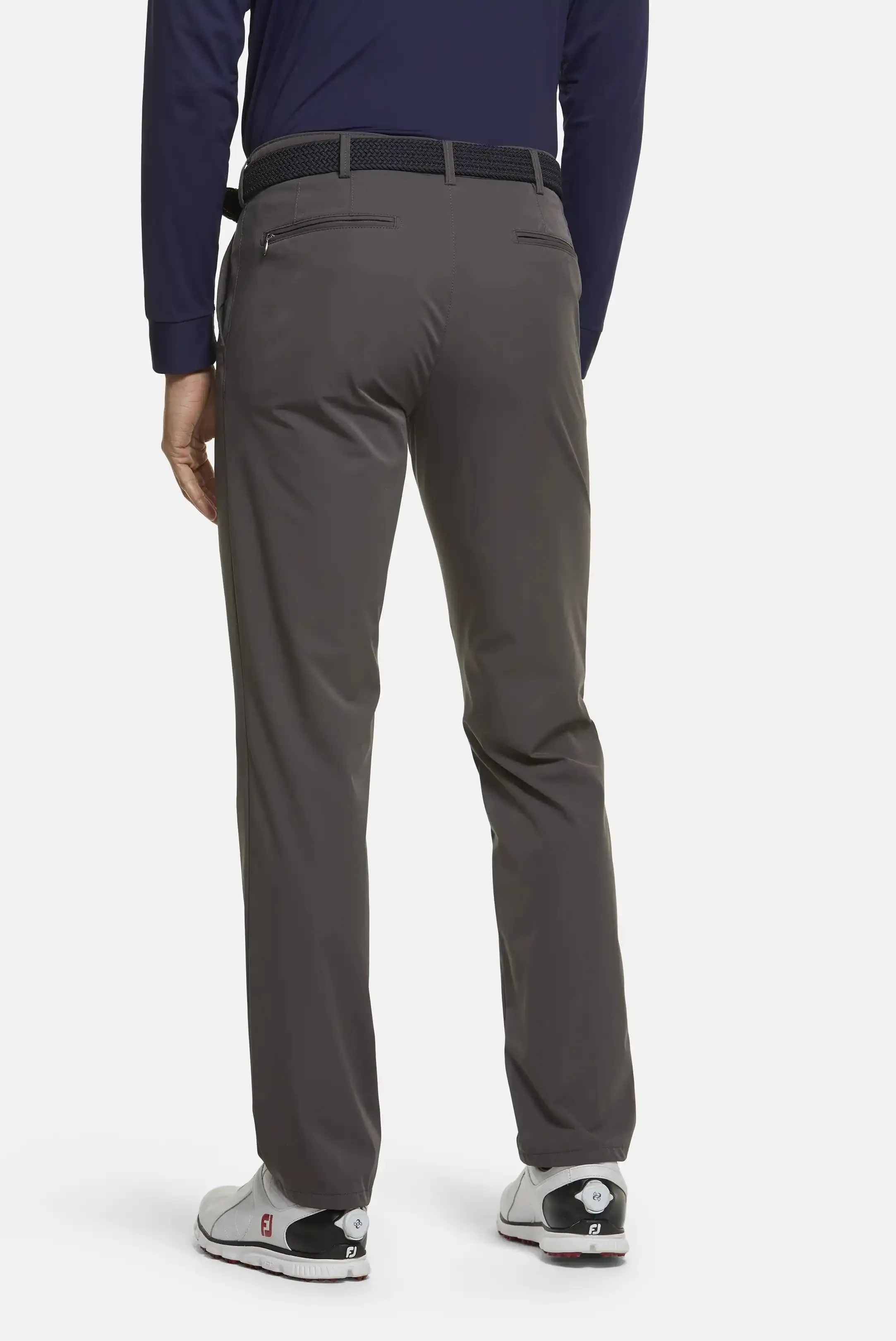 MEYER Golf Trousers - Augusta 8070 High Performance Chinos - Dark Grey