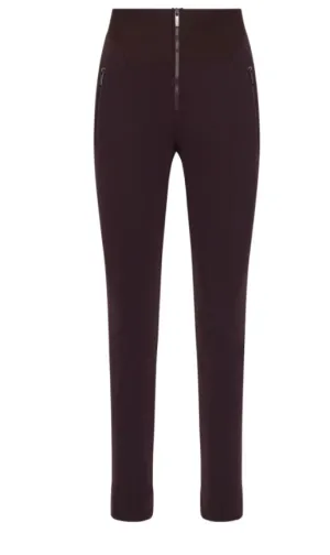 Minimalist Leggings - Maroon