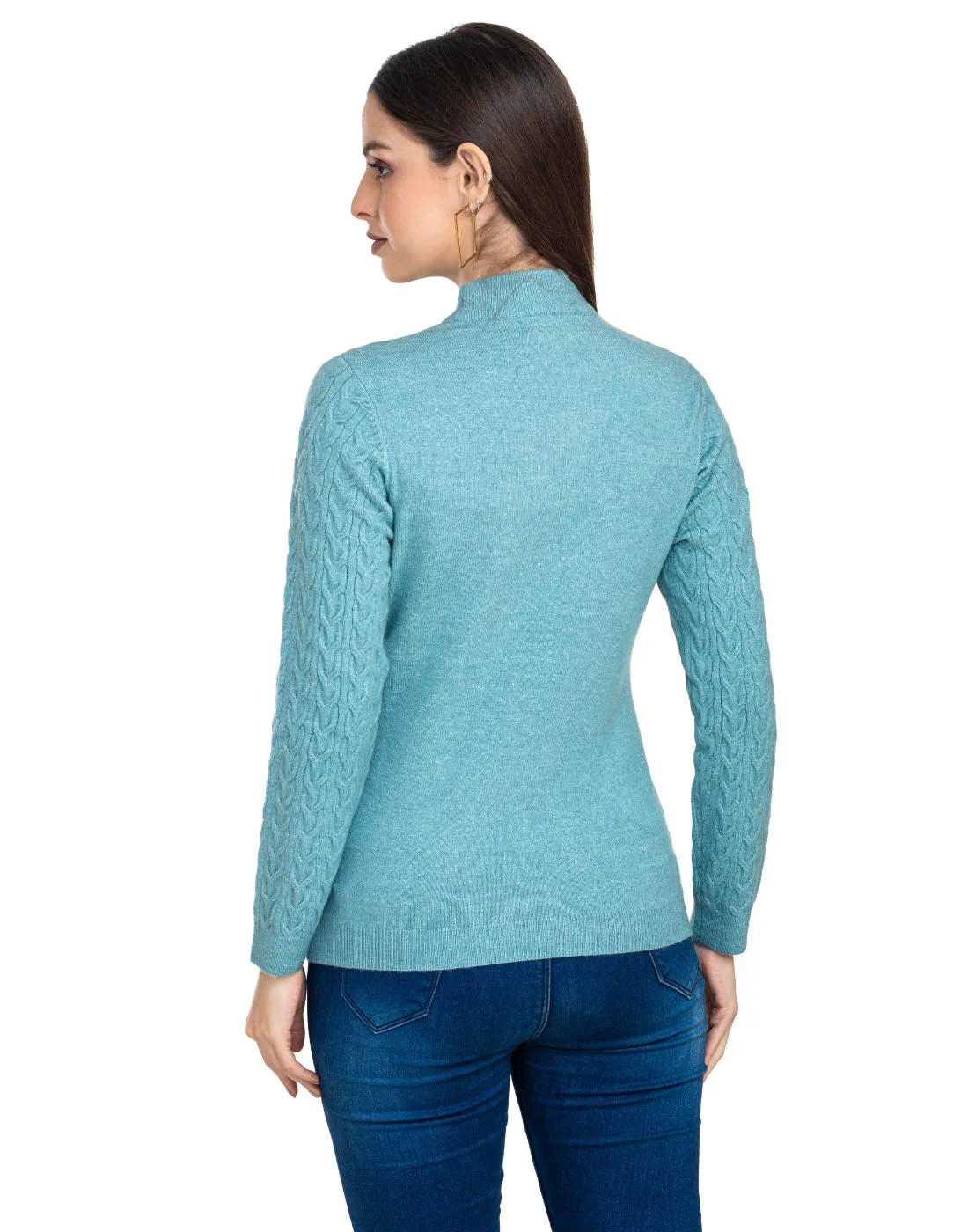 Moda Elementi Knitted sweaters pullover styles Blue