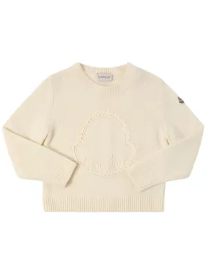 Moncler   Logo virgin wool &amp; cashmere sweater 