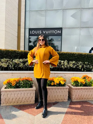 Mustard Wool Coat