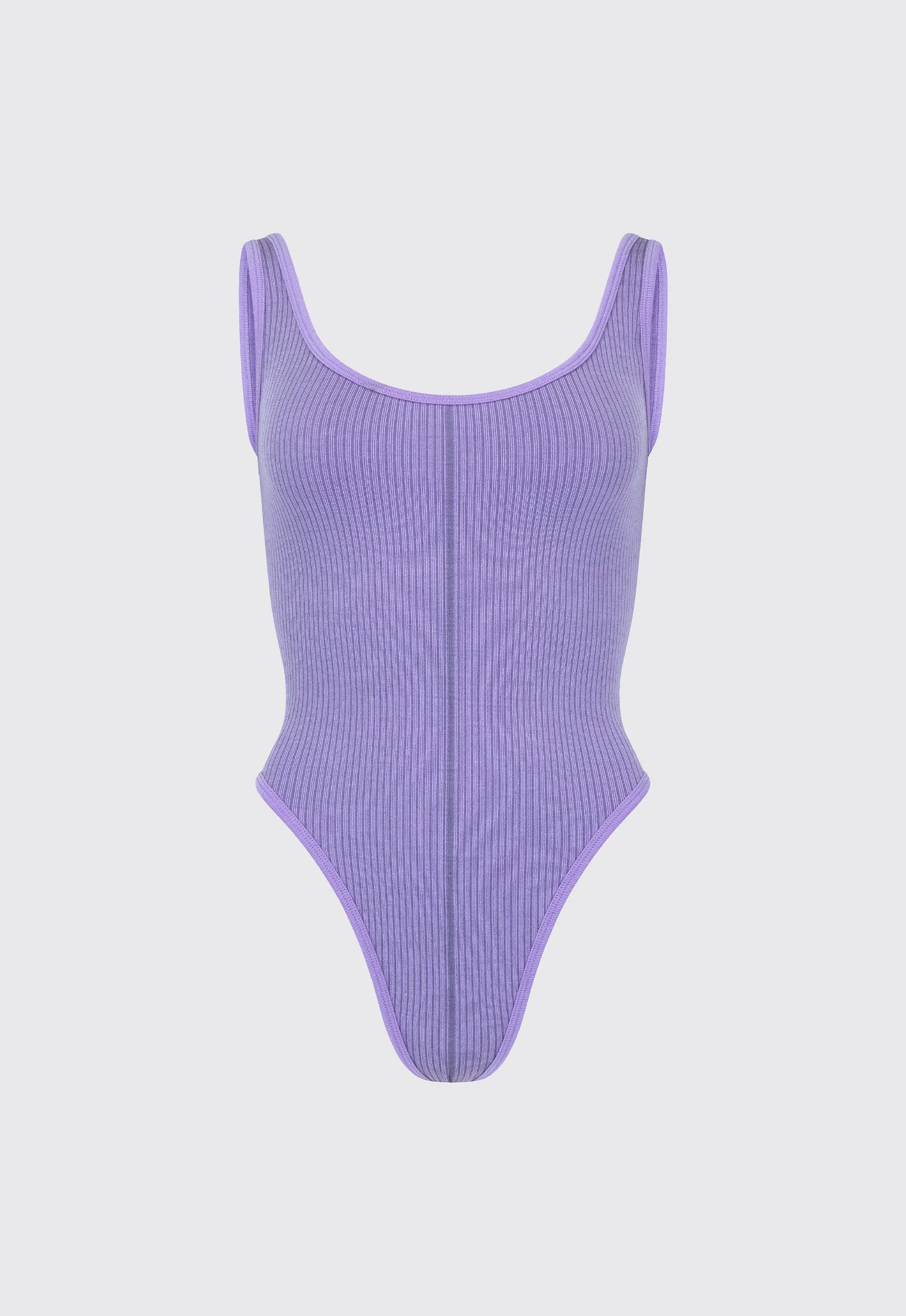 NAGNATA Classic Wool Bodysuit - Iris Purple