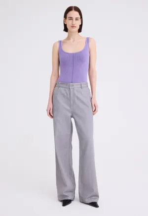 NAGNATA Classic Wool Bodysuit - Iris Purple