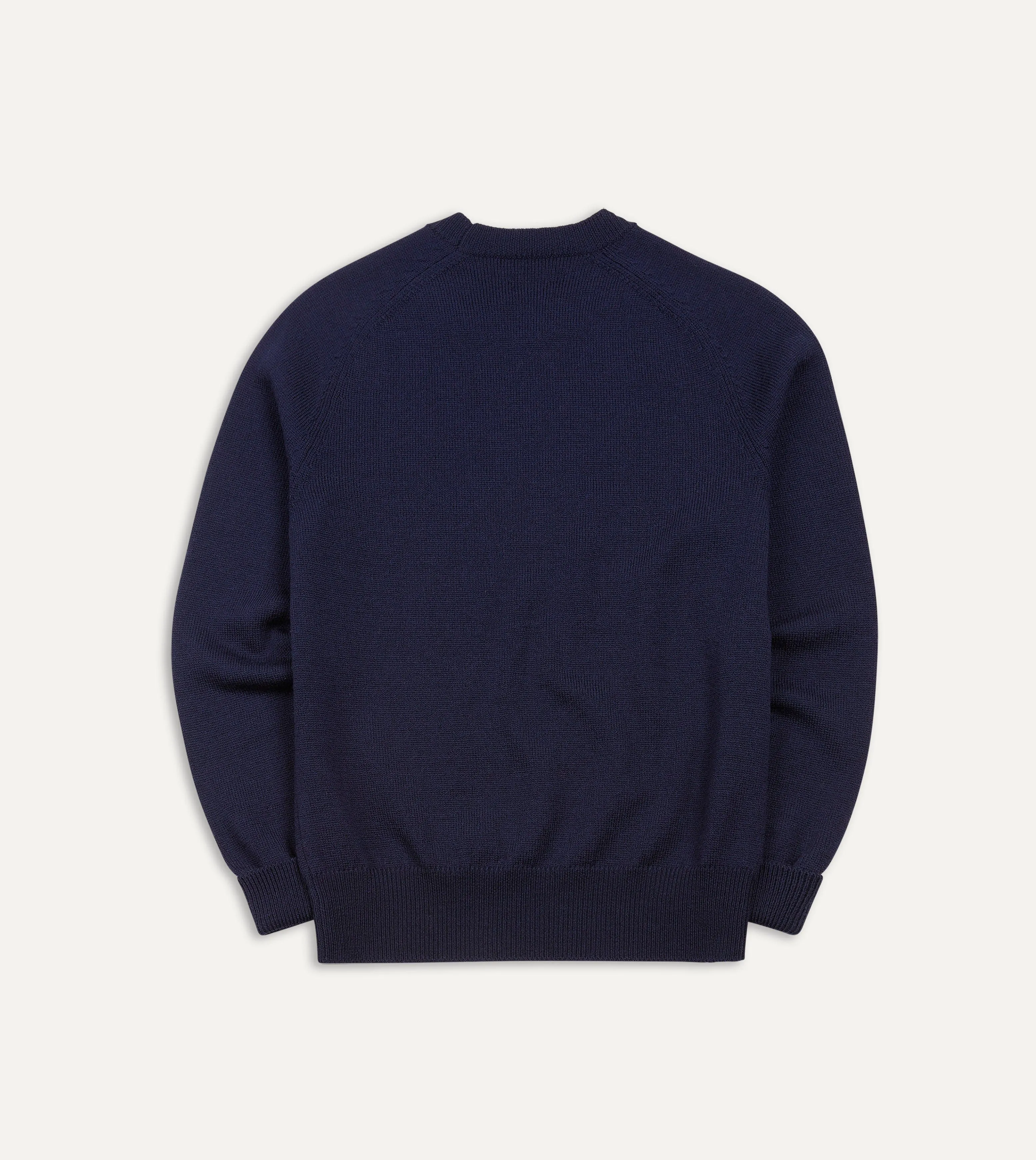 Navy Merino Crew Neck Jumper