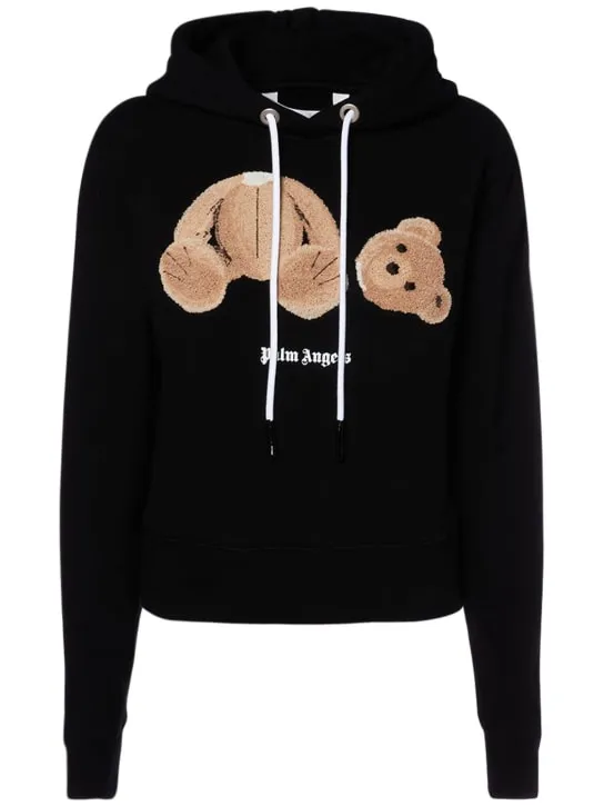 Palm Angels   Bear cotton jersey sweatshirt 