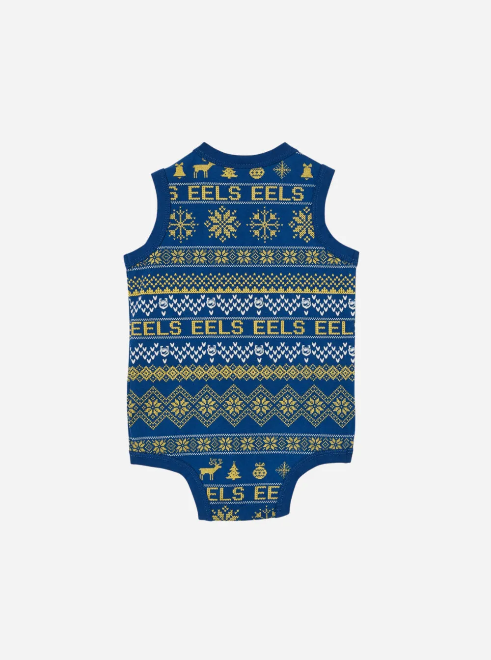 Parramatta Eels 2024 Cotton Xmas Baby Romper