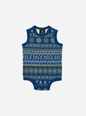 Parramatta Eels 2024 Cotton Xmas Baby Romper