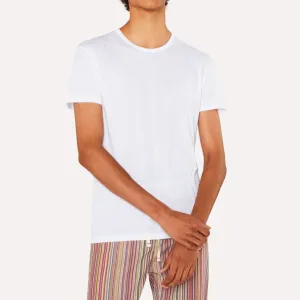 Paul Smith - Men's Crew Neck Pima Cotton Short Sleeve Vest in White