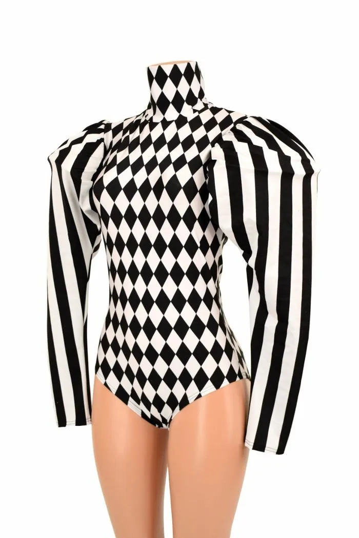 Puffed Sleeve "Victoria" Diamond Romper