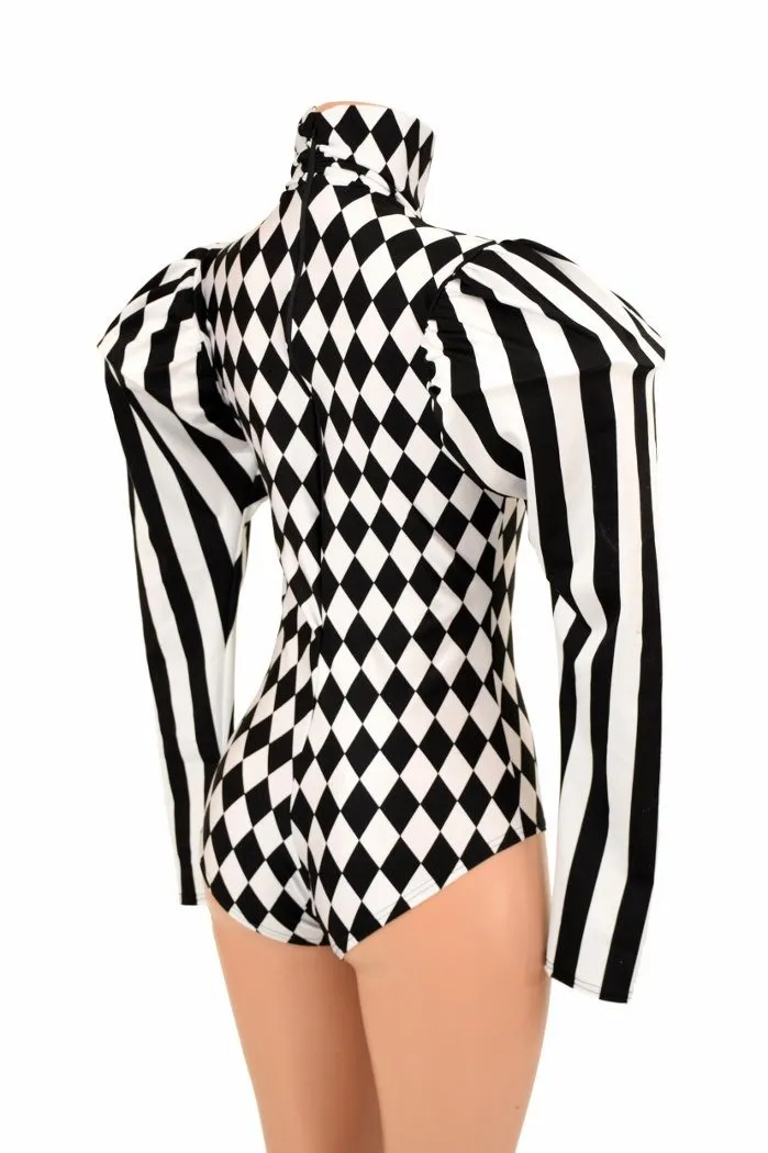 Puffed Sleeve "Victoria" Diamond Romper