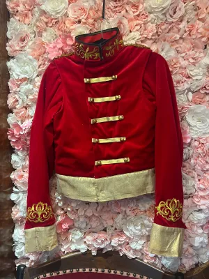 Red velvet Nutcracker soldier tunic - hire only