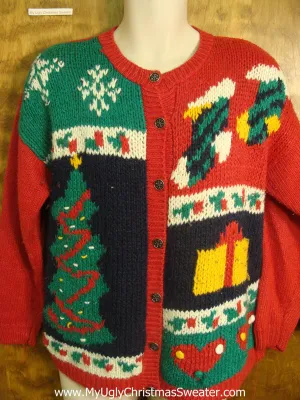 Retro Christmas Night Bad Christmas Sweater