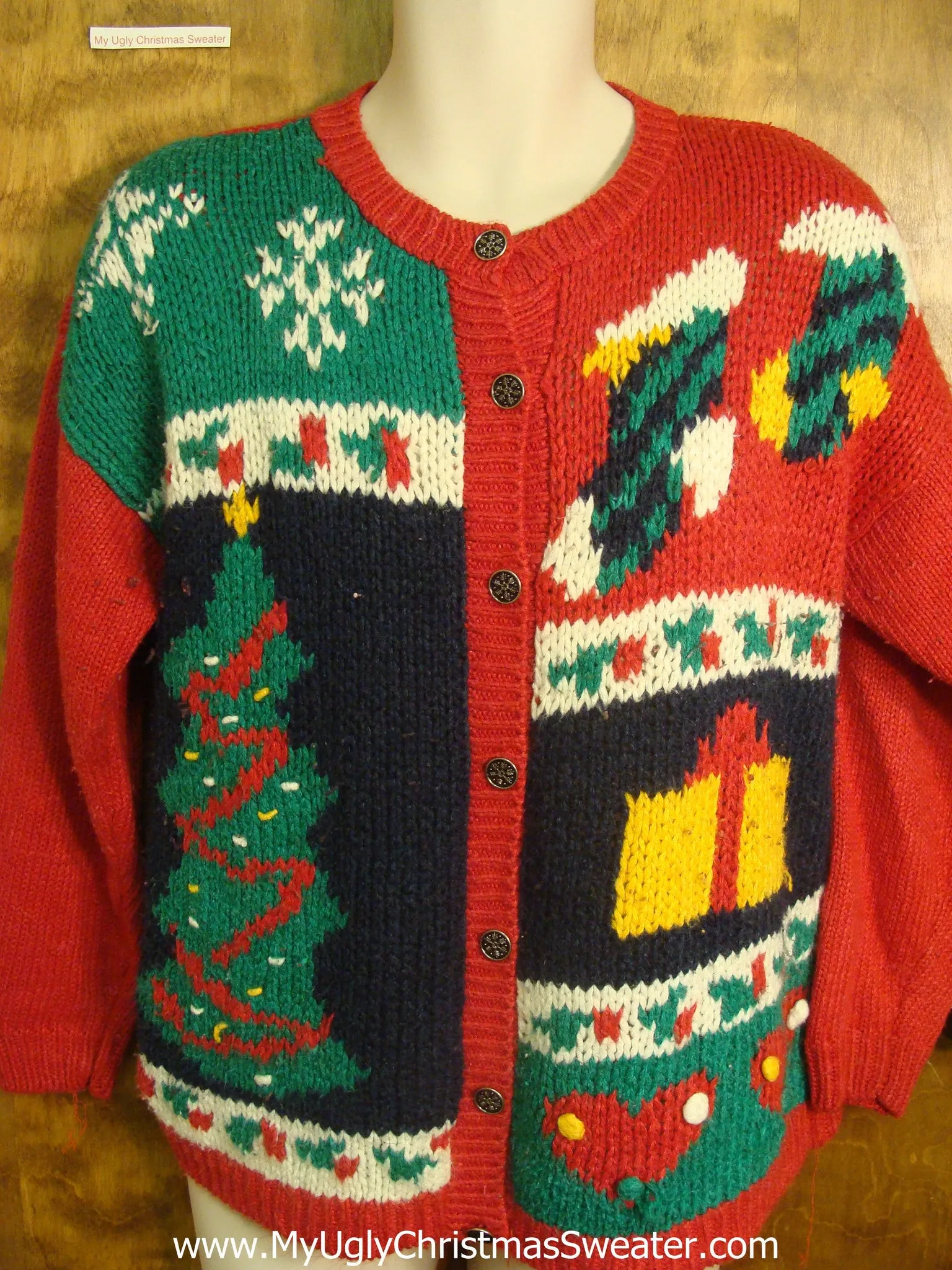 Retro Christmas Night Bad Christmas Sweater