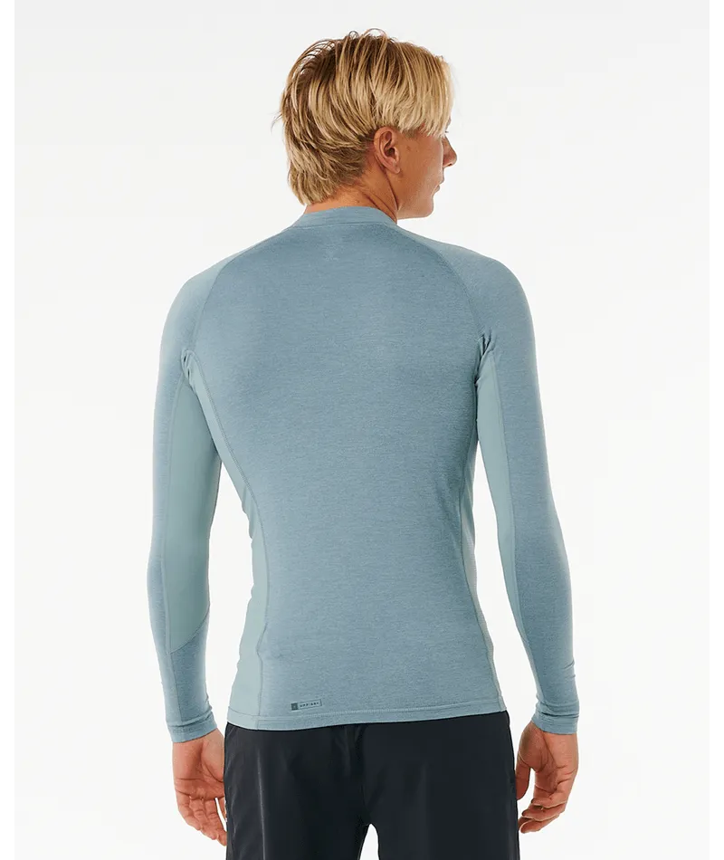 Rip Curl Dawn Patrol UPF Perf L/S Rashguard-Mineral Blue Marle