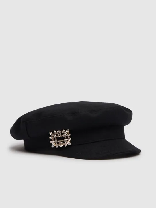 Roger Vivier   RV crystal broach sailor cap 