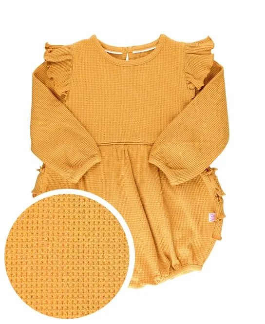 Ruffle Butts- Honey Bubble Romper