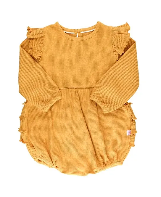 Ruffle Butts- Honey Bubble Romper