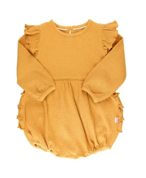 Ruffle Butts- Honey Bubble Romper