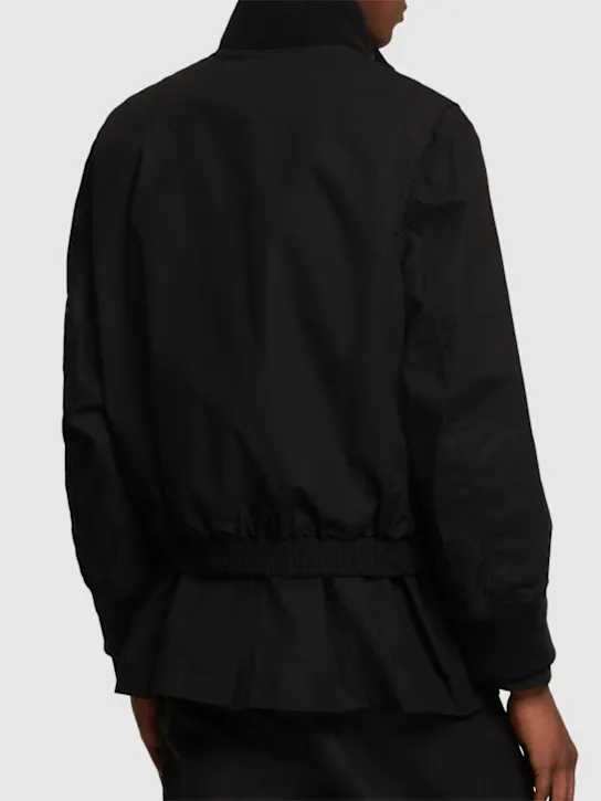 Sacai   Cotton blend ripstop zip jacket 