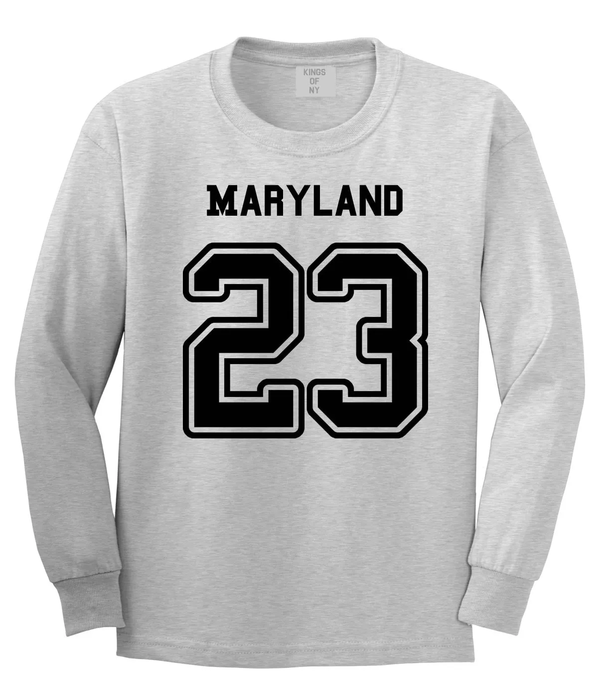 Sport Style Maryland 23 Team State Jersey Long Sleeve T-Shirt