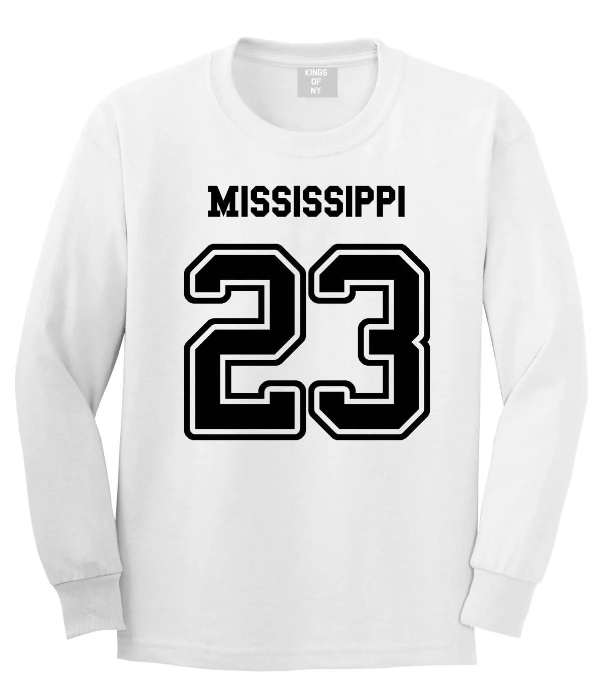 Sport Style Mississippi 23 Team State Jersey Long Sleeve T-Shirt