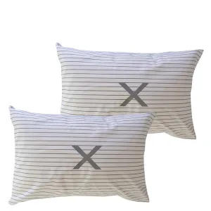 STRIPE X PILLOWCASE SET