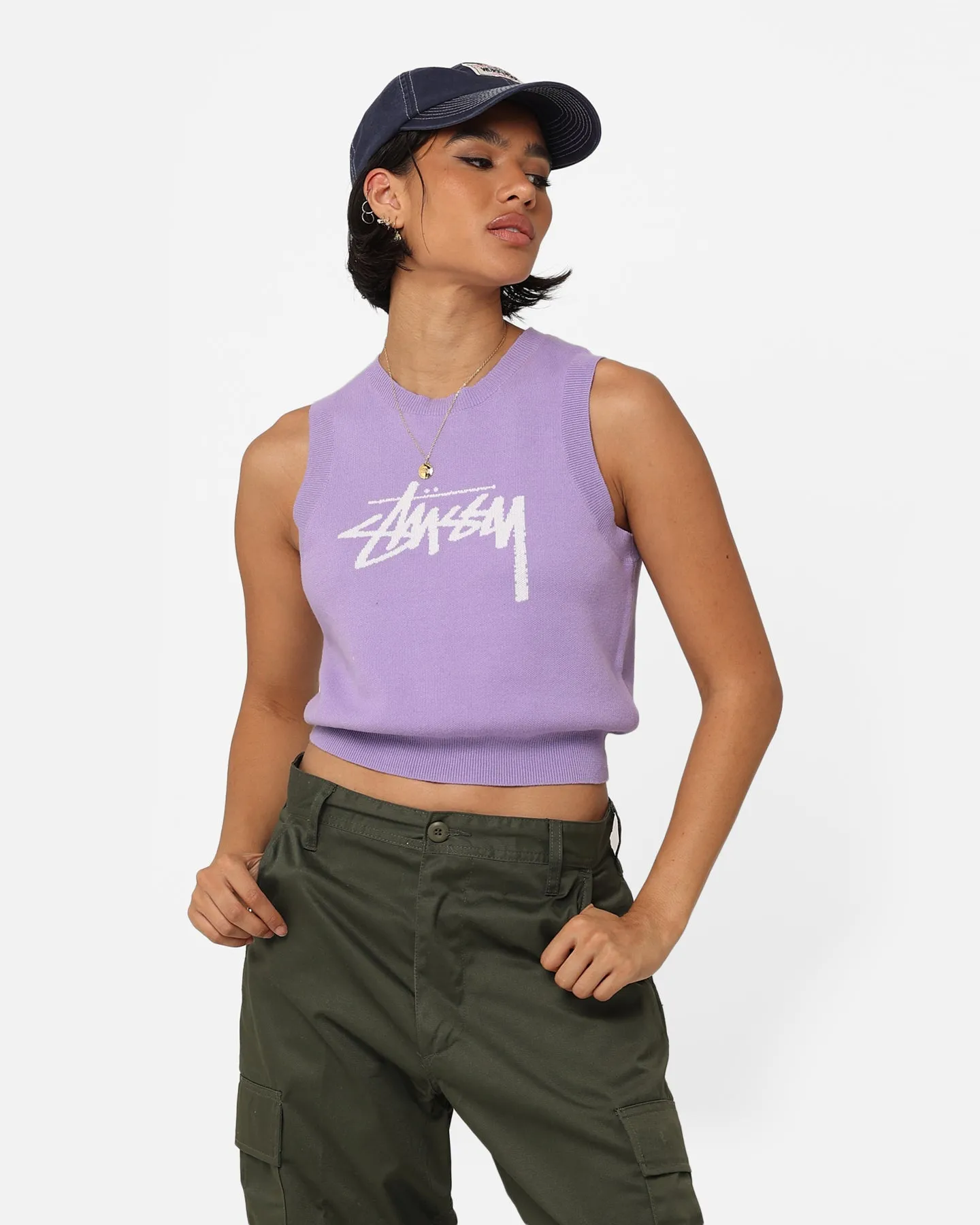 Stussy Women's Stussy Knit Vest Washed Violet