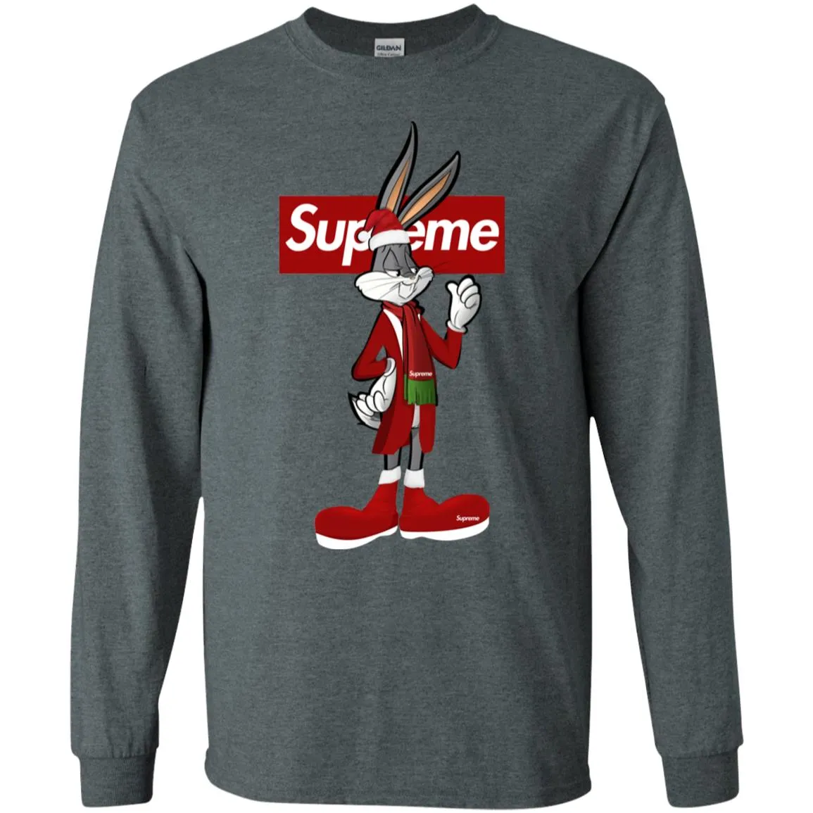 Supreme Rabbit Party T-shirt Men Long Sleeve Shirt