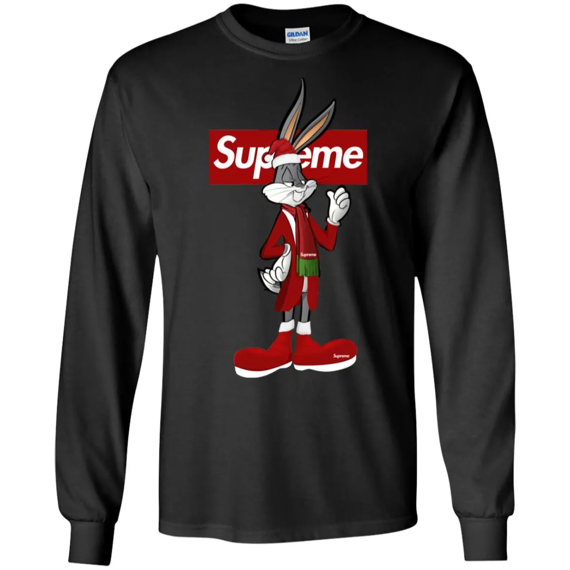 Supreme Rabbit Party T-shirt Men Long Sleeve Shirt