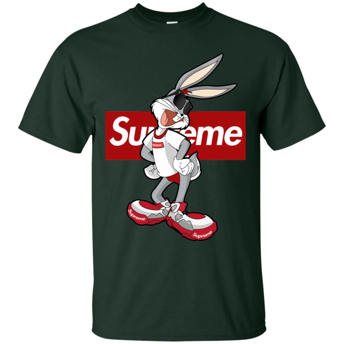 Supreme Rabbit T Shirt Men Cotton T-Shirt