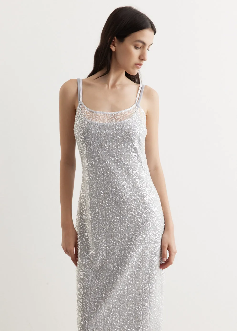 Sweetdust Sequin Slip Dress