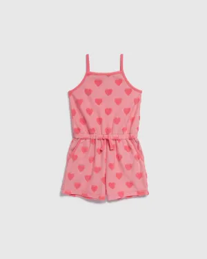 Toddler Girls Summer Hearts Romper