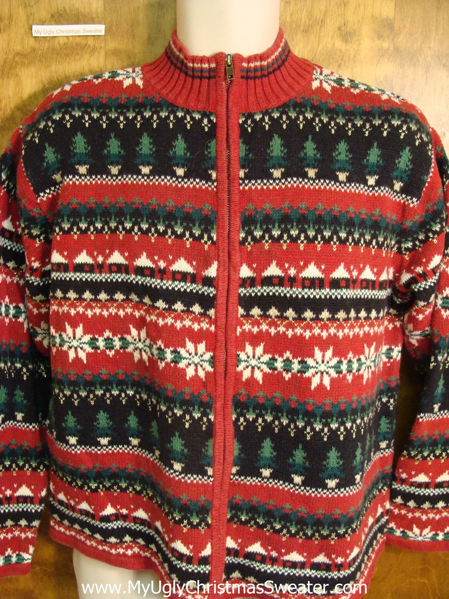 Ugly Red Nordic Style Christmas Sweater