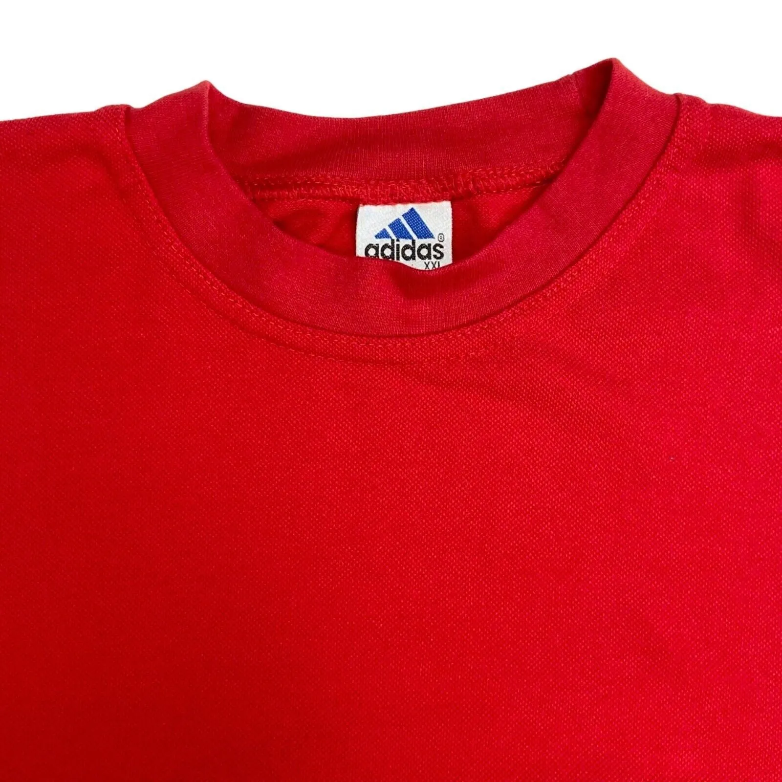 Vintage 90s 00s Red Adidas Long Sleeve Oversized T-shirt L