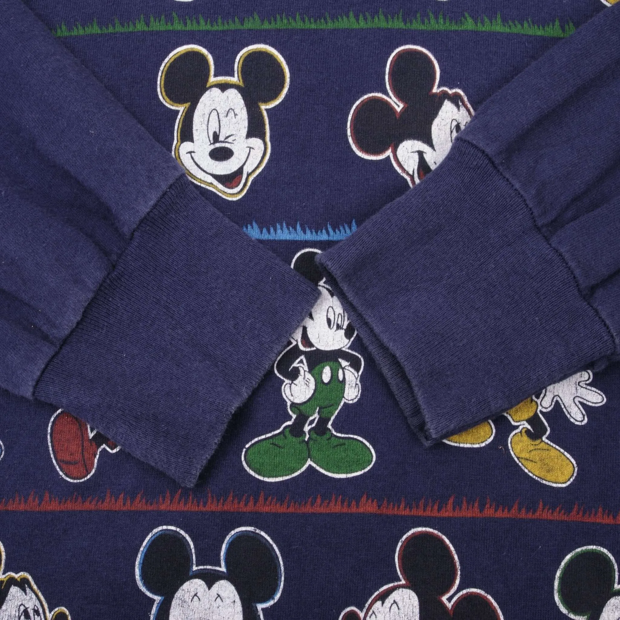 VINTAGE  DISNEY MICKEY MOUSE 1990S LONG SLEEVE TEE SHIRT SIZE XL