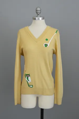 Vintage Owl Golf Sweater