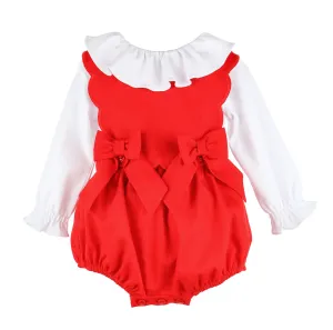 Winterberry Scallop Romper