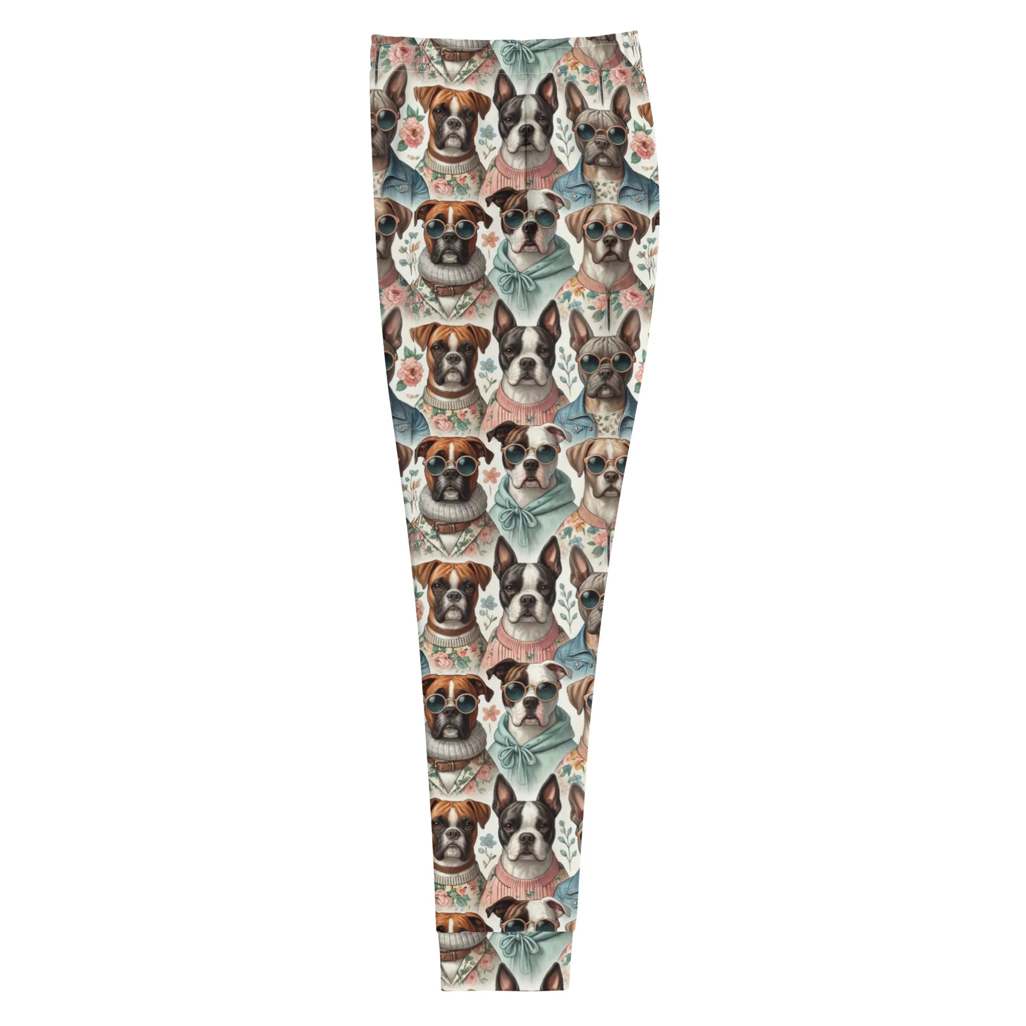 Women’s Slim Fit Joggers with Boxer, Boston Terrier, & Frenchie Print