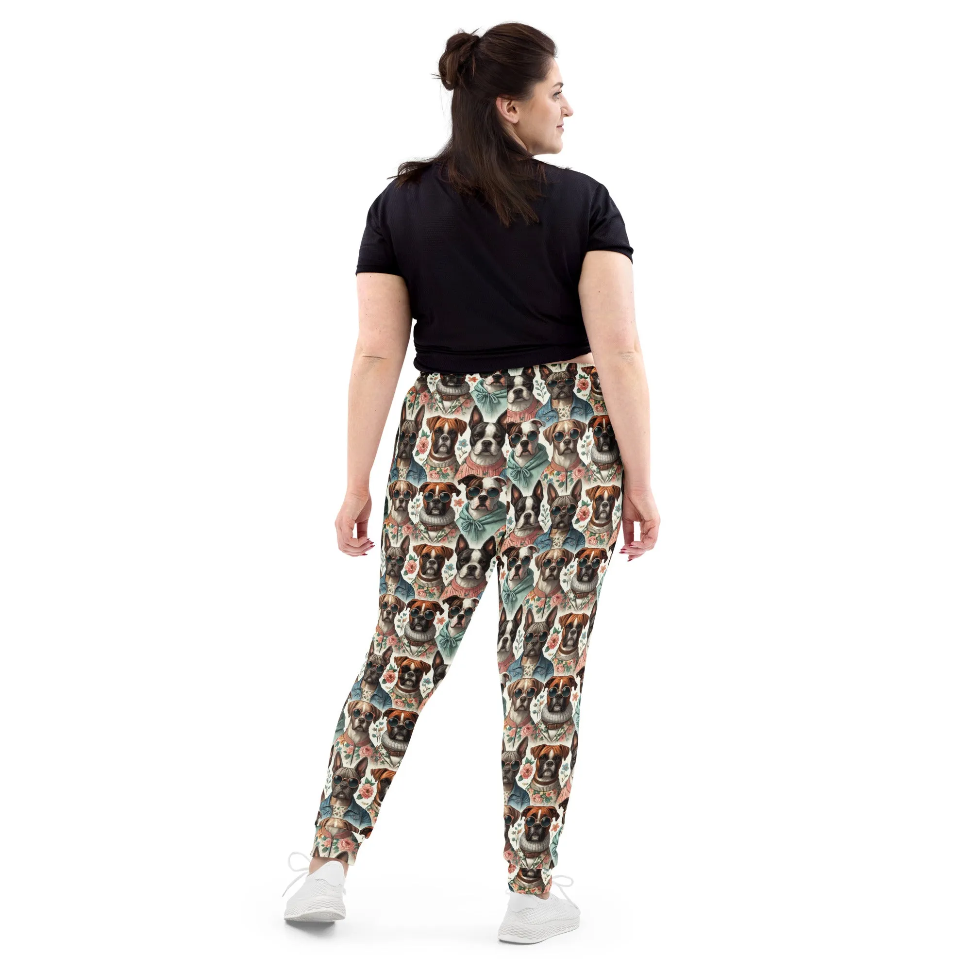 Women’s Slim Fit Joggers with Boxer, Boston Terrier, & Frenchie Print