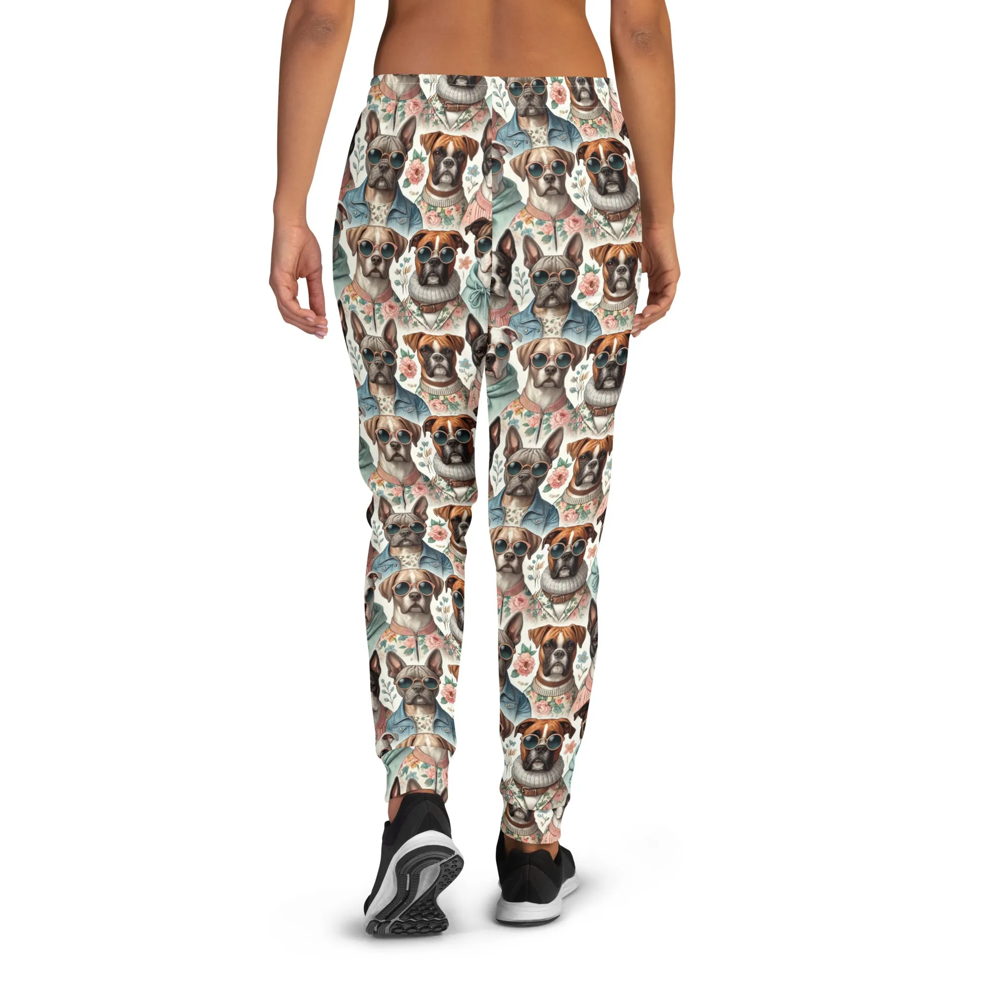 Women’s Slim Fit Joggers with Boxer, Boston Terrier, & Frenchie Print