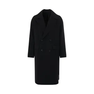 Wool Maxi Coat in Black