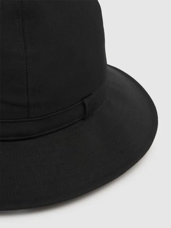 Yohji Yamamoto   Fedora wrinkled wool gabardine hat 